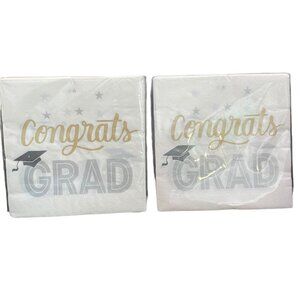Congrats Grad College High School Graduation Celebration Napkins 32 Square 13x13